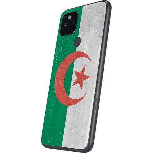 Algeria Flag Distressed Google Pixel 5a Skin
